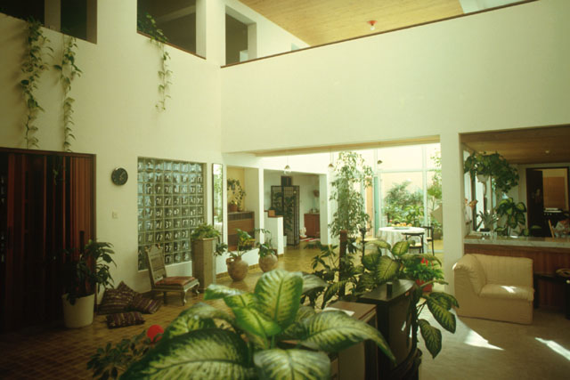 Interior view showing double story living area