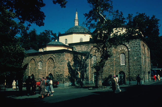 Exterior view of mosque from southwest
