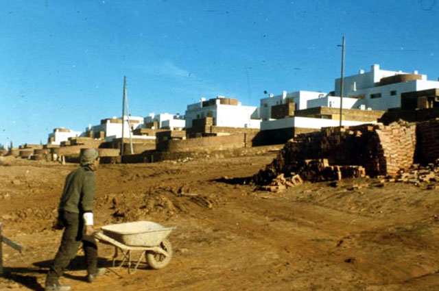 M'Salah housing, during construction