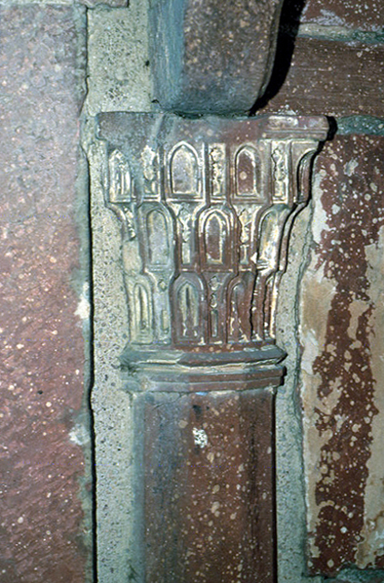 Interior detail of embedded column