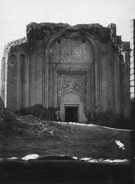 Gunbad-i Alaviyyan - View of the northeast façade prior to restoration