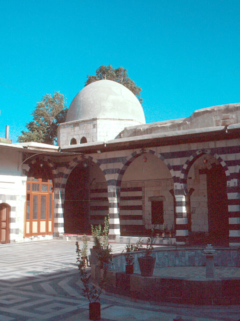 Southern view of courtyard and mausoleum