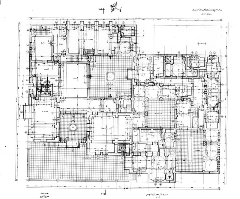 Working drawing: ground floor plan, final