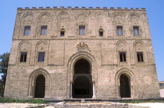Castello della Zisa - Exterior view from east; main elevation