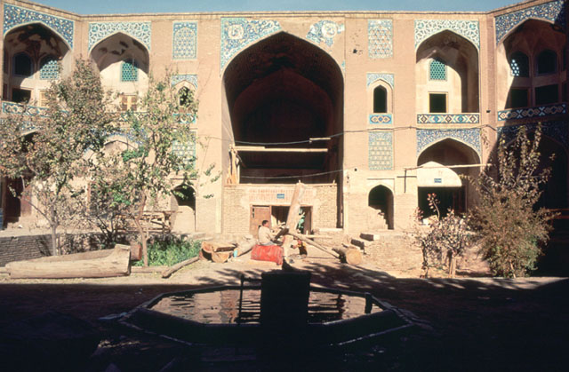 Caravanserai courtyard; north iwan