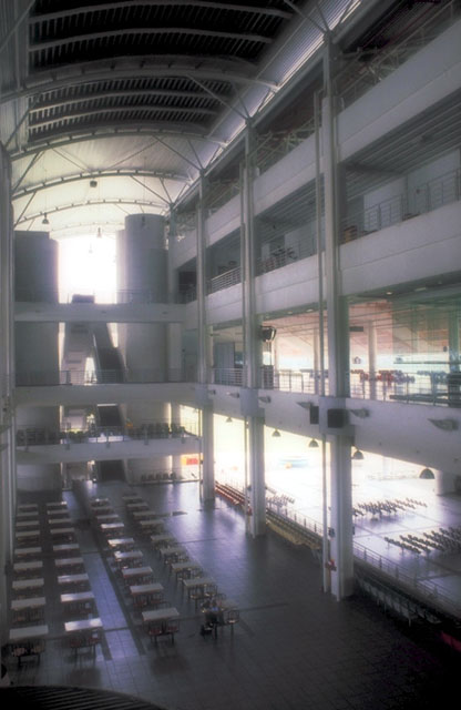 Interior, atrium and foodcourt