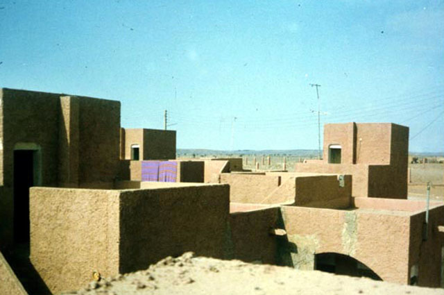 View over Guir Lotfi Socialist Village