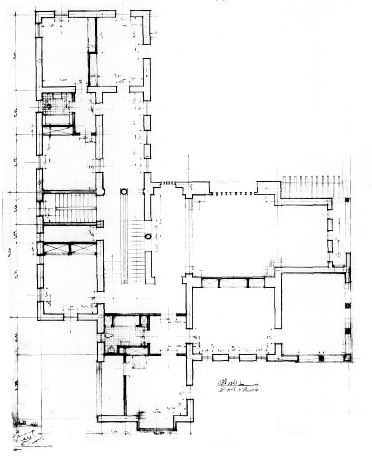 Design drawing: first floor plan, final