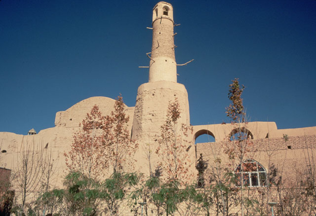 Friday Mosque of Abarquh - Eastern elevation with minaret