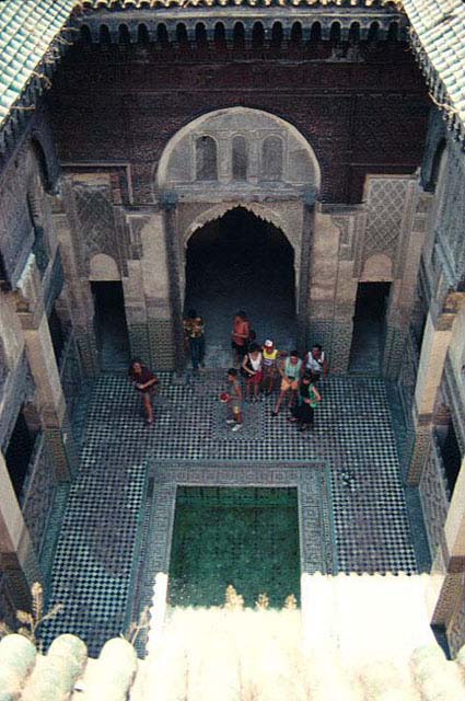 View into main courtyard