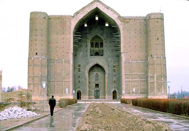 Exterior view from southeast showing the main iwan