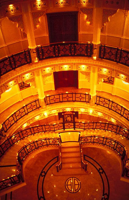 Interior, view over main staircase