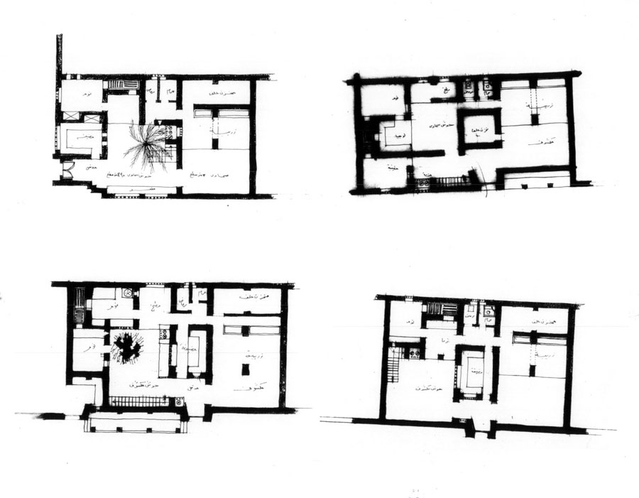 Plans of four small units