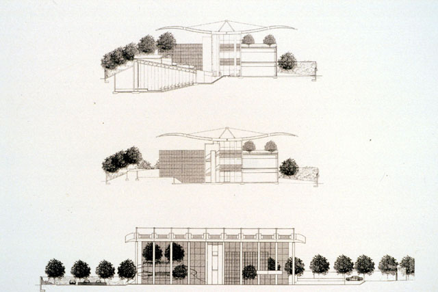 Elevation and sections