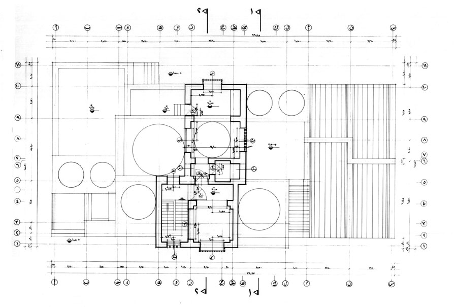 Working drawing: Fayid house second floor plan