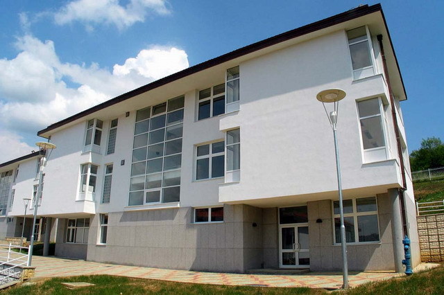 Exterior view of residence block