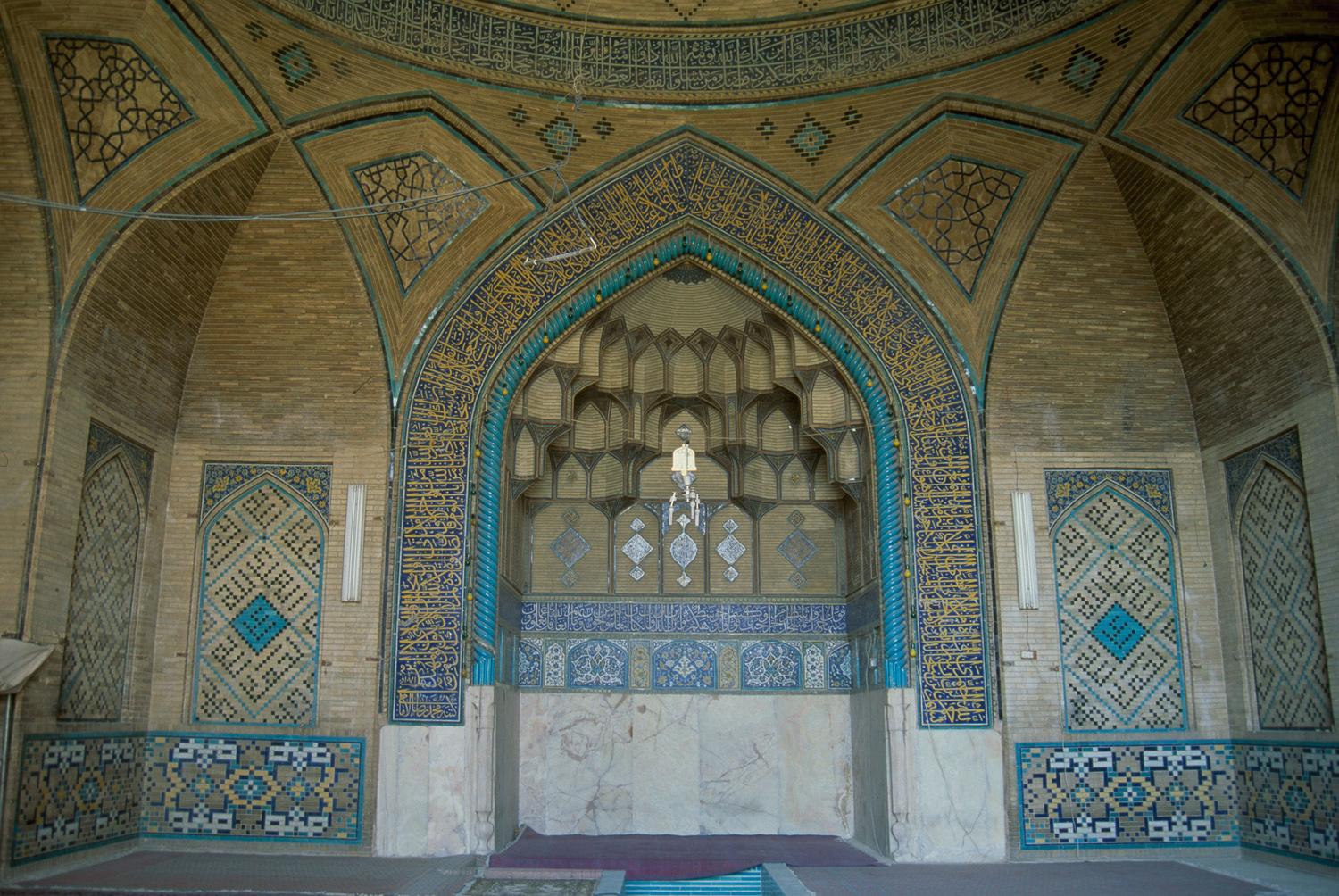 View of the qibla wall