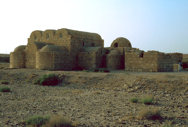 Exterior view of the bath house from southeast.