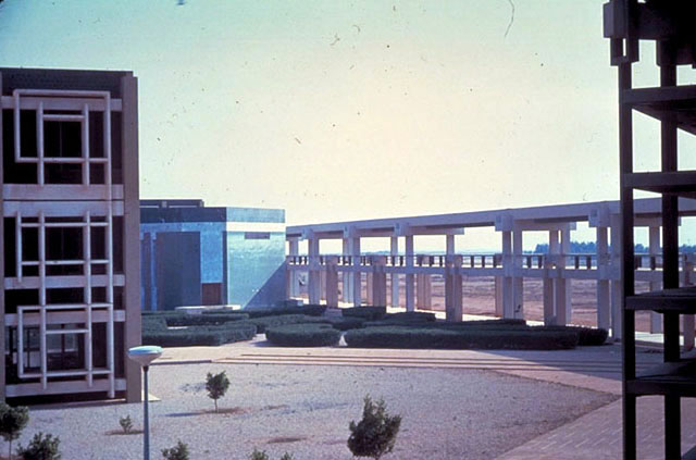 Garyounis University - Courtyard façade