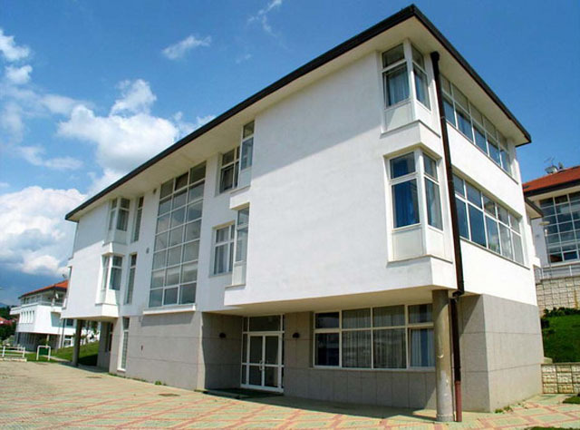 Exterior view of residence block