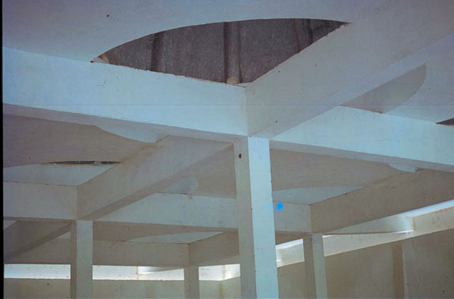 Interior, detail of load-bearing structure