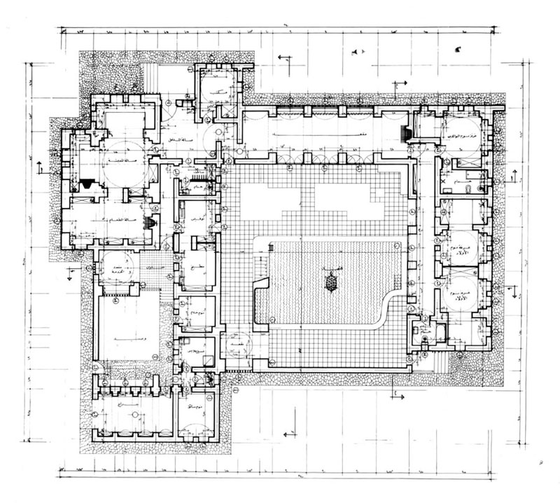 Murad Ghaleb House - Working drawing: Ground floor plan