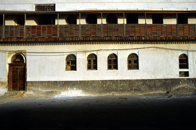 Exterior view of façade after restoration