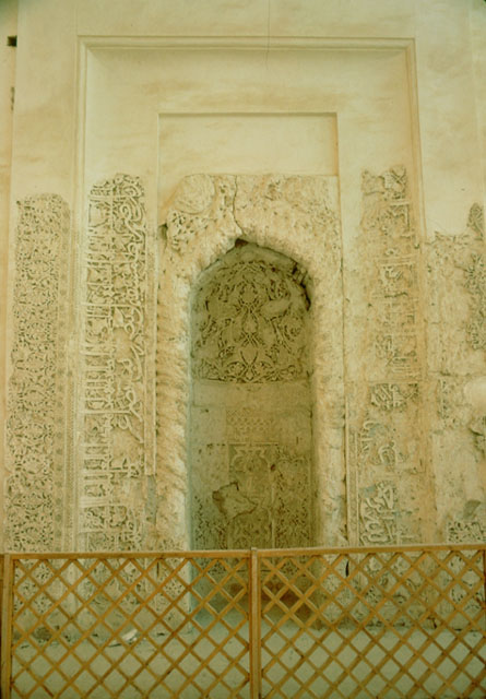 Friday Mosque of Abarquh - View of mihrab, eastern iwan