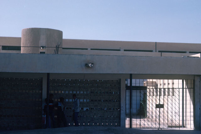Exterior view showing gated entrance