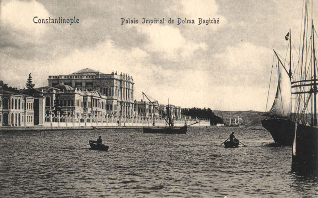 General view from Bosphorus showing the Imperial Treasury and main palace, looking northeast