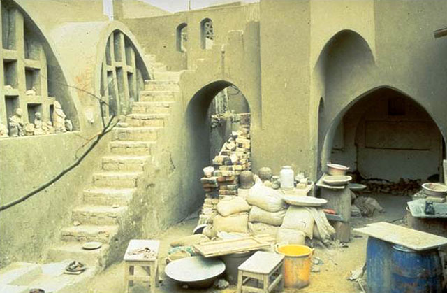 Ramses Wissa Wassef Arts Center - Courtyard, potters workshop