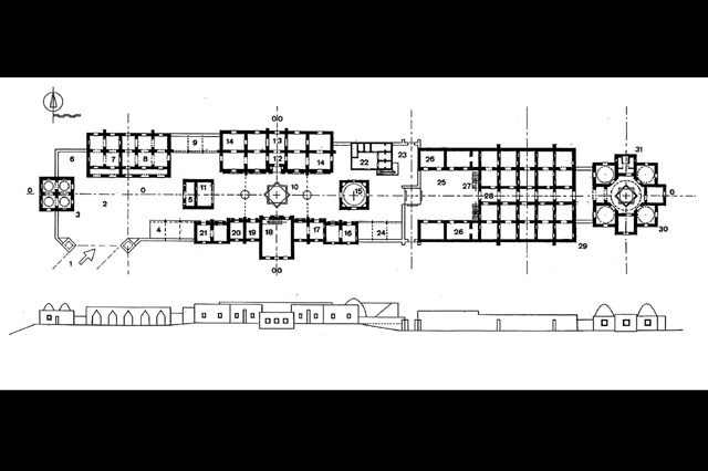 Plan and elevation