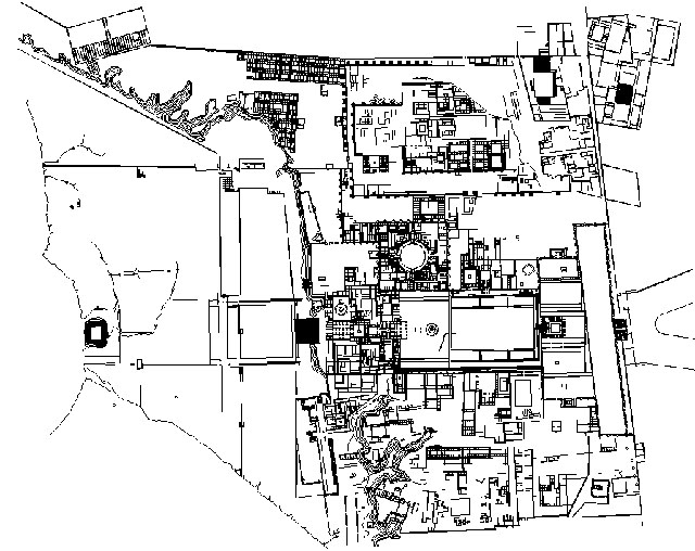 Dar al-Khilafa (Samarra) - General plan of the caliphal palace