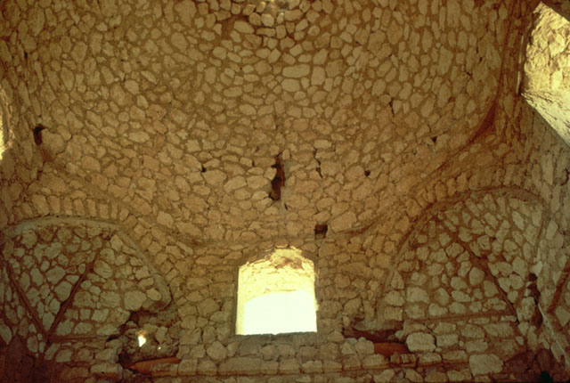 Interior detail, transition to dome with squinches