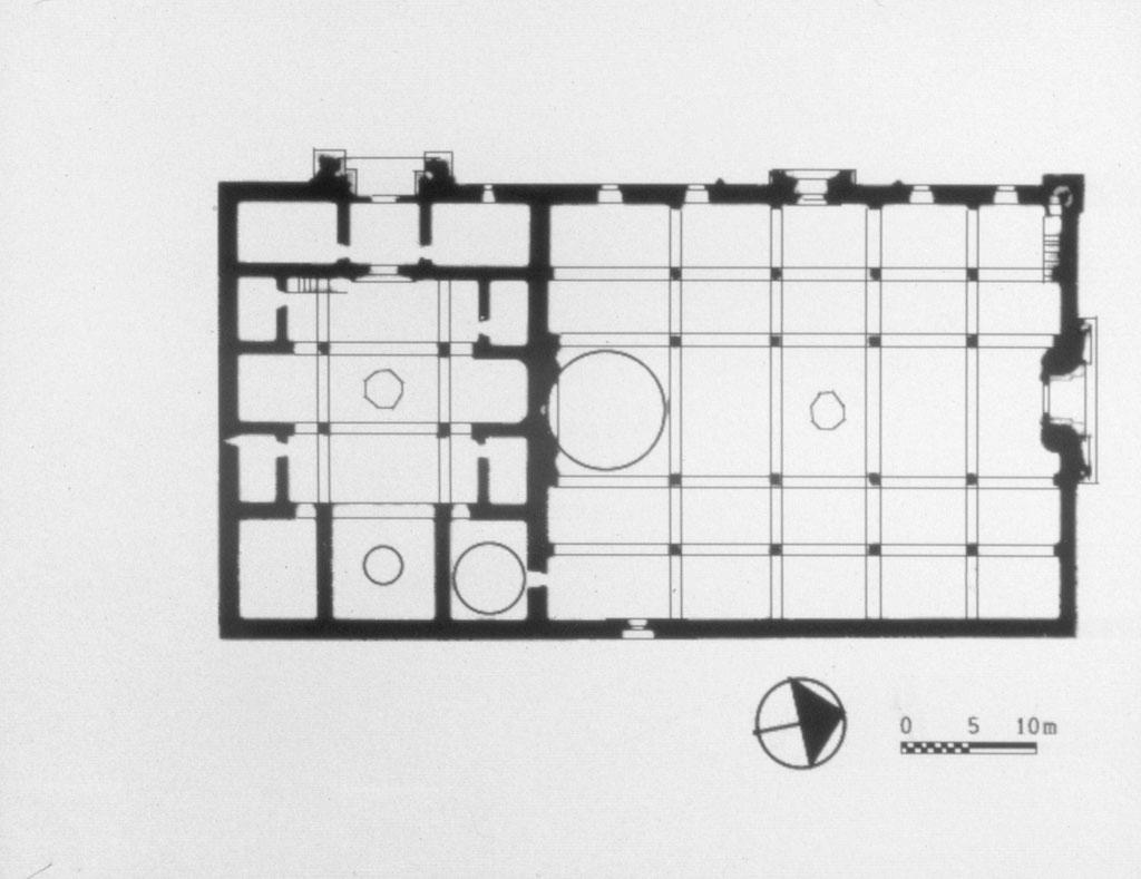 Plan of mosque and hospital (after George Michell)