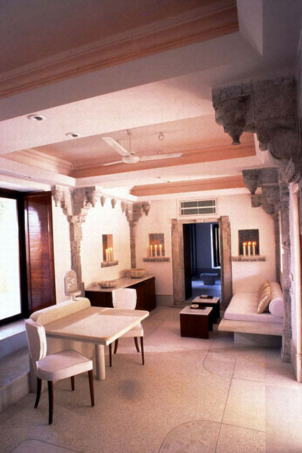 Interior view of Aravali Suite, showing dining and sitting area