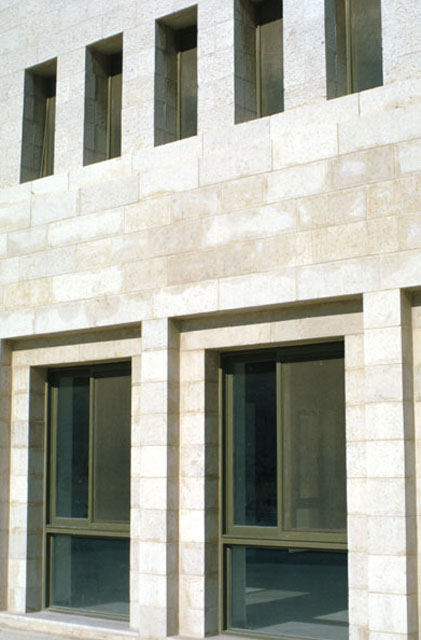 Front façade, windows