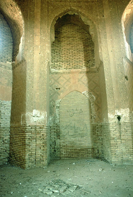 Interior view, single arched bay