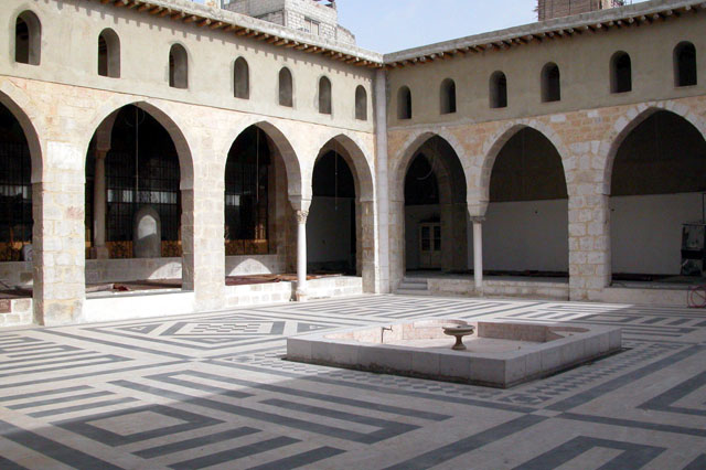 General view of the courtyard looking northeast