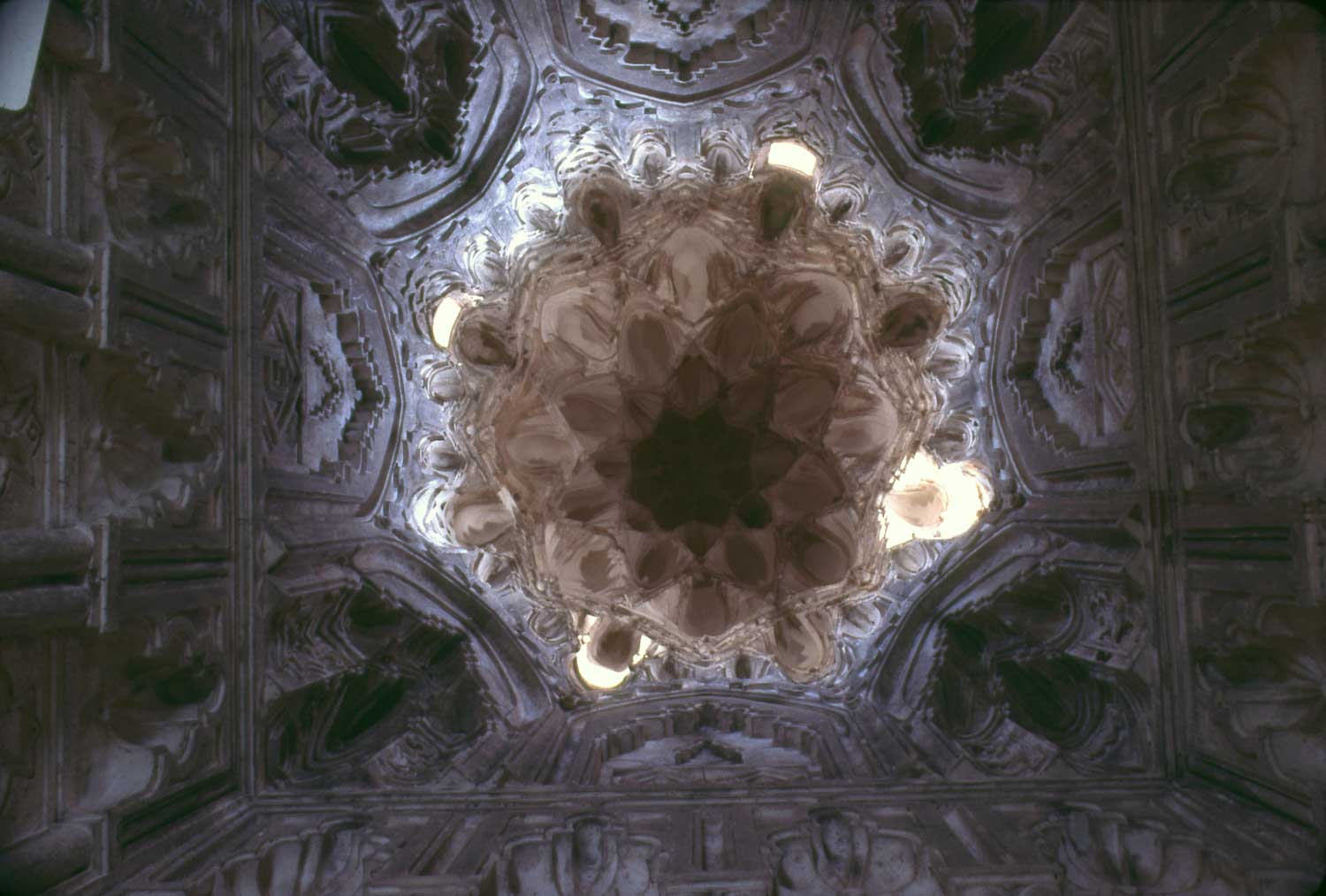 Interior view showing the muqarnas dome