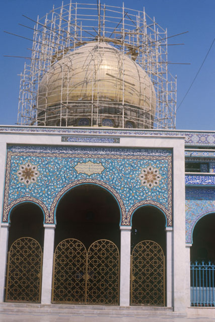 Exterior view showing dome's restoration