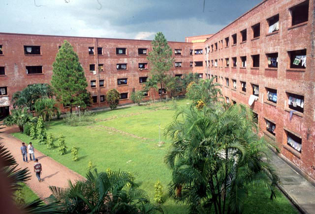 View from 3rd floor to courtyard