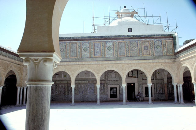 Interior courtyard of the Mausoleum of Sidi Sahib