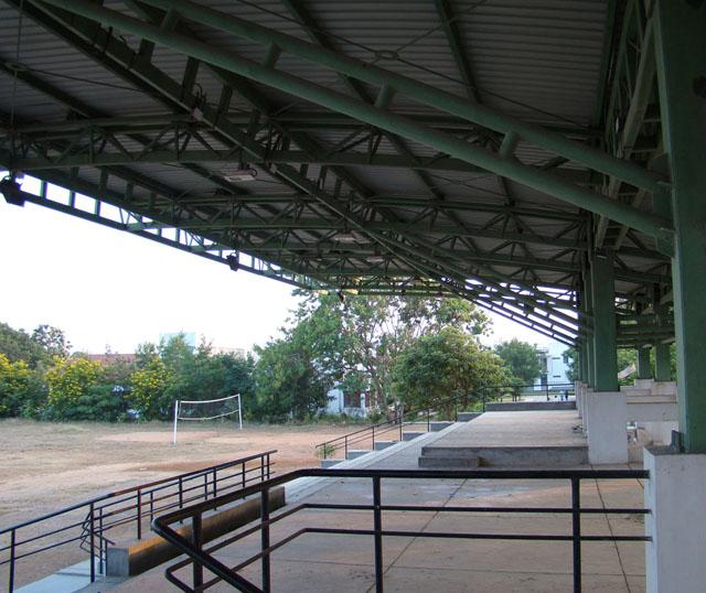 View towards play area from dais
