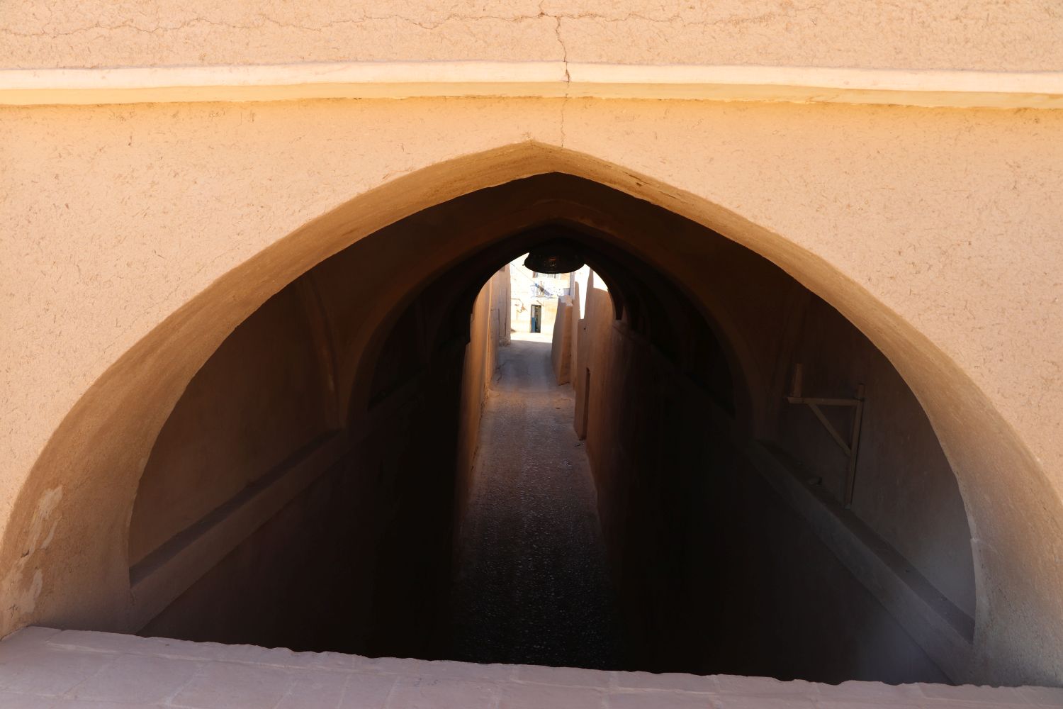 View of passageway from roof.