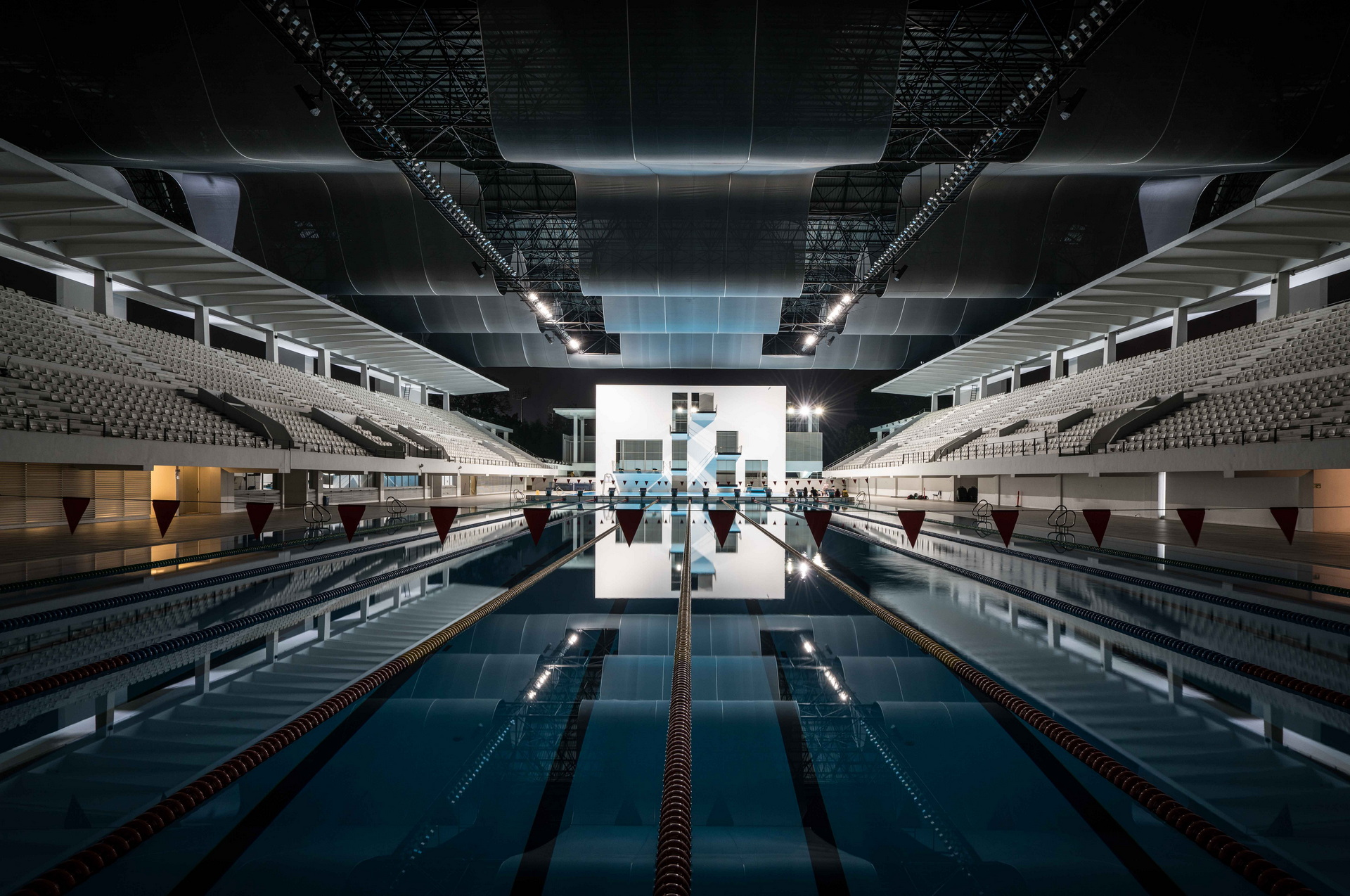 <p>Aquatic stadium: swimming pool</p>