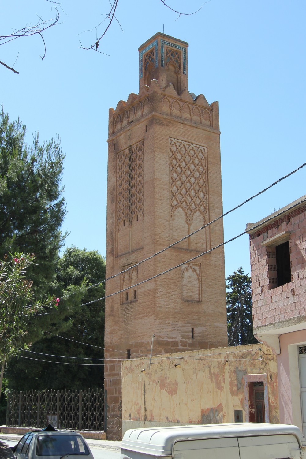 View of the south and east sides of the minaret