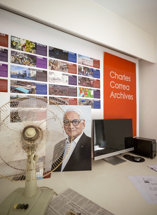 <p>Posters for the Charles Correa Archives which are accessible from the office</p>