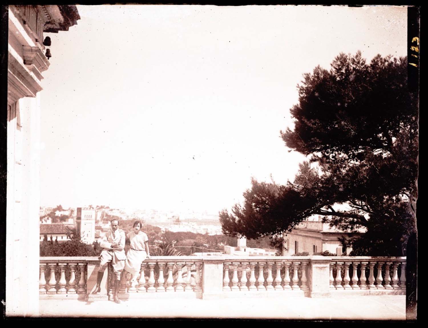 General view of the city from the terrace of Villa de France, the Church of St. Andrew visible in the background
