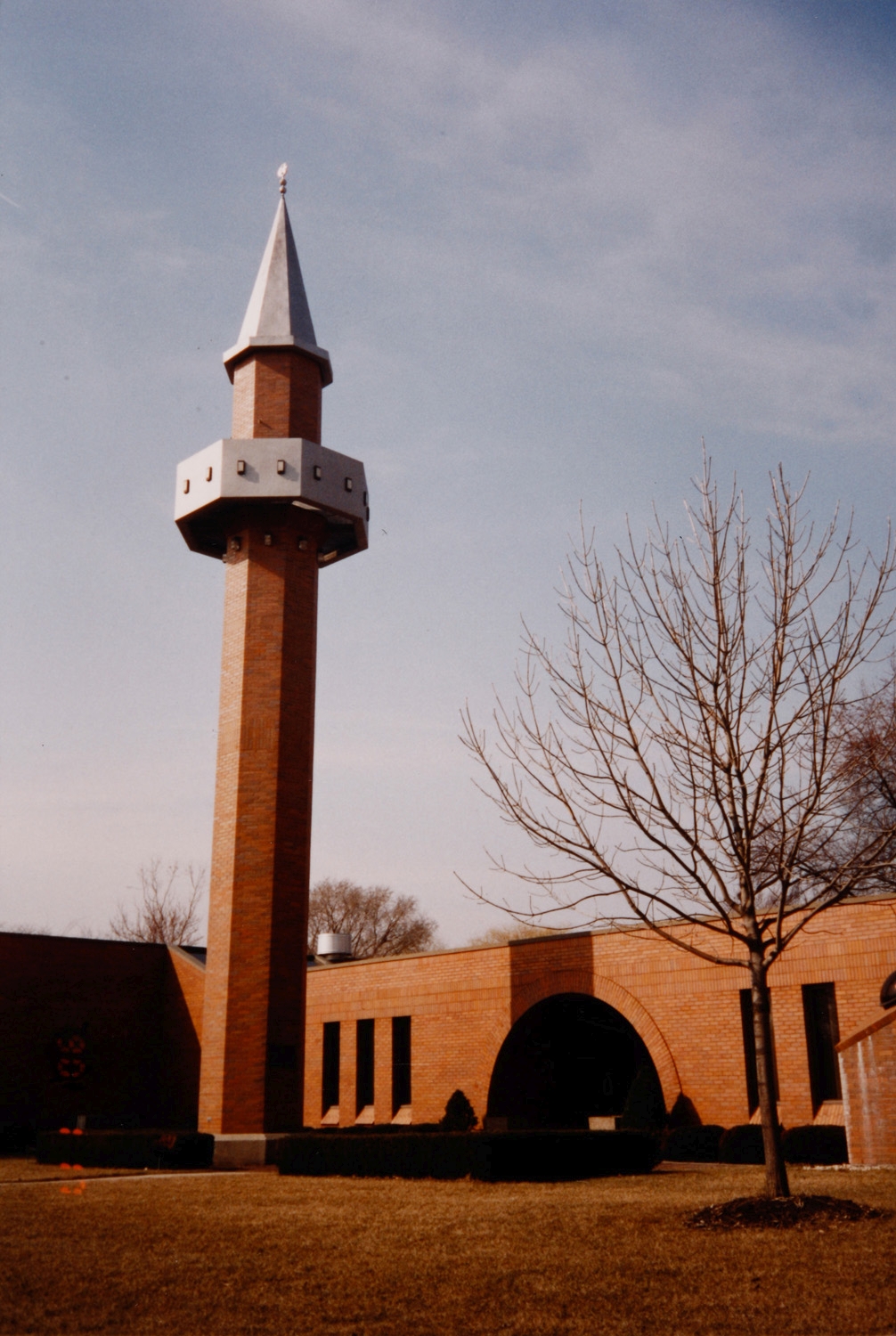 Minaret and front entrance